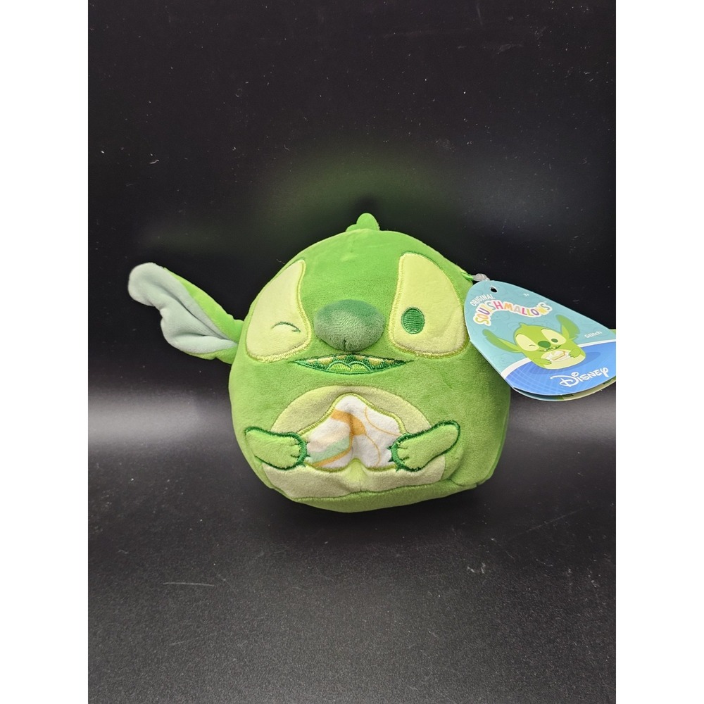 Squishmallows Disney 5" Green Stitch Key Lime Pie Scented Plush New With Tags